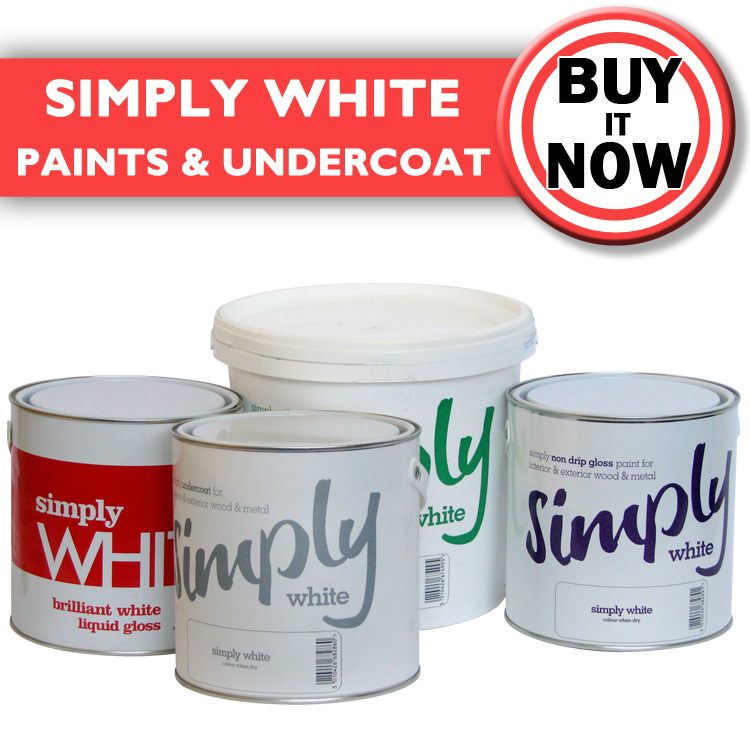 Simply White Paints White Undercoat White Gloss White Emulsion eBay